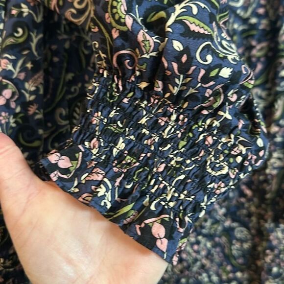 Veronica Beard Katari Floral Smocked Cotton Mini Dress‎ Size 4 NWOT - Picture 5 of 6